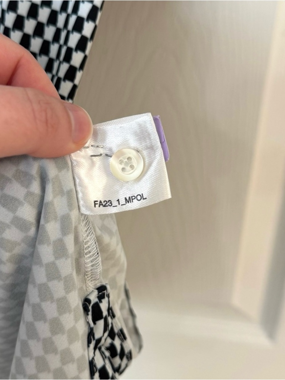 Rhoback Black White Alabama State Print Short Sleeve Performance Golf Polo Large - Picture 7 of 7